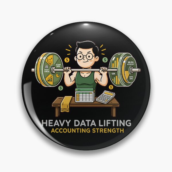Item preview, Heavy Data Lifting - Accounting Strength - Data Analyst Gym Humor. designed and sold by spreadsheetcafe.