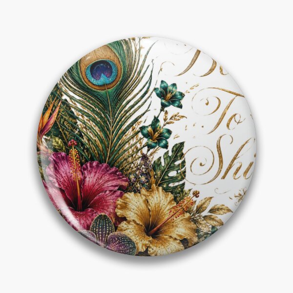 Item preview, Born To Shine – Exotic Peacock Feather Tropical Floral Art designed and sold by Sharlo Shop.