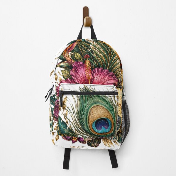 Item preview, Born To Shine – Exotic Peacock Feather Tropical Floral Art designed and sold by Sharlo Shop.