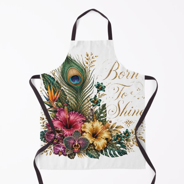 Item preview, Born To Shine – Exotic Peacock Feather Tropical Floral Art designed and sold by Sharlo Shop.