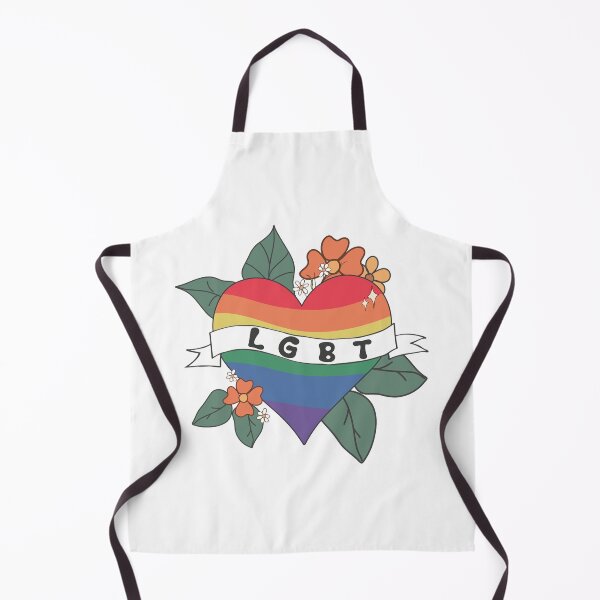 Item preview, LGBT Floral Rainbow Heart – Vintage Tattoo Style Pride designed and sold by Canvas-Whispers.