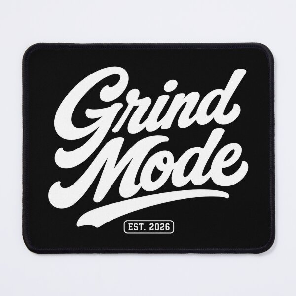 Item preview, Grind Mode Est. 2026 Retro Motivation Typography designed and sold by the-dovlat.