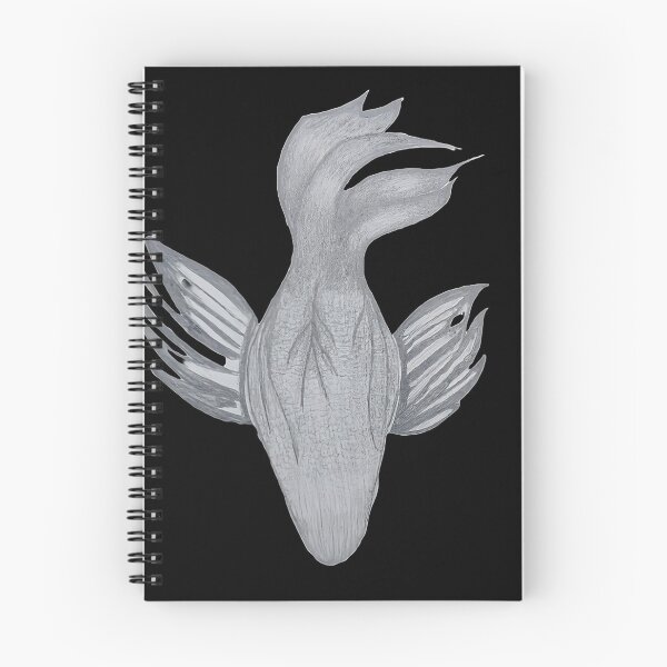 Item preview, Minimalist Betta Fish Sketch: Elegant Monochrome Flow designed and sold by Rubyoflight09.