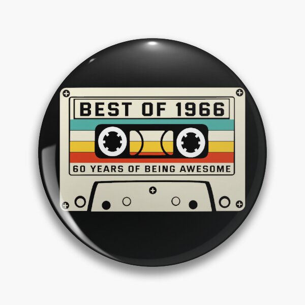 Item preview, Best Of 1966 60 Years Of Being Awesome 60th Birthday Vintage Born 1966 Gift designed and sold by AmaXONIC.