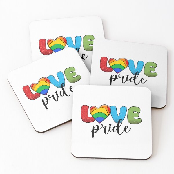 Item preview, Love Pride – Rainbow Heart Glitter Typography designed and sold by ArtDzignsZA.
