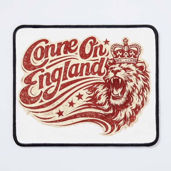 Item preview, Come On England Vintage Lion Crown Football Art – England Soccer Supporter | England Fan Gift 2026 designed and sold by irfanshikh.
