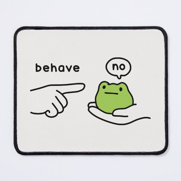 Item preview, Behave No Funny Frog Meme Defiant Introvert Humor designed and sold by AmaXONIC.