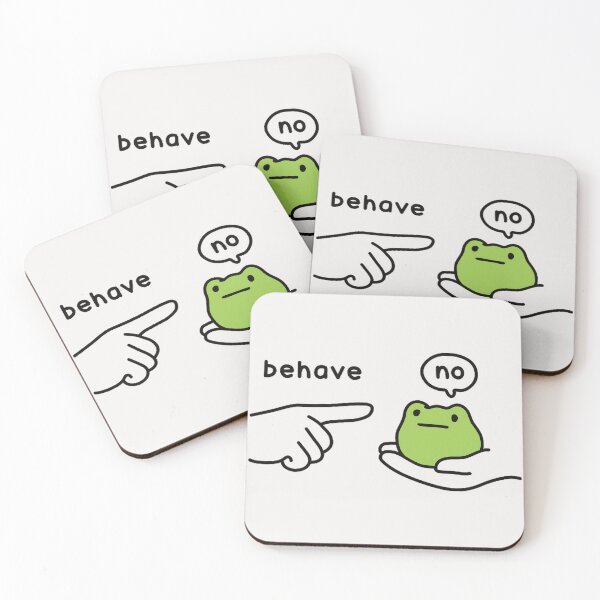 Item preview, Behave No Funny Frog Meme Defiant Introvert Humor designed and sold by AmaXONIC.