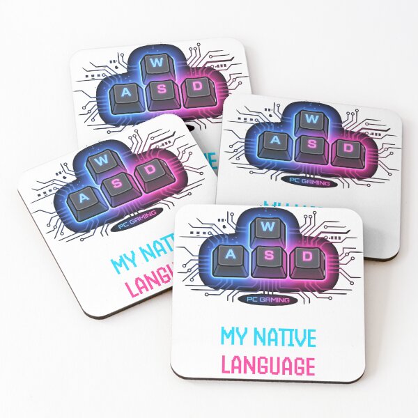 Item preview, WASD Keys PC Gamer Keyboard Native Language designed and sold by SW Shop.