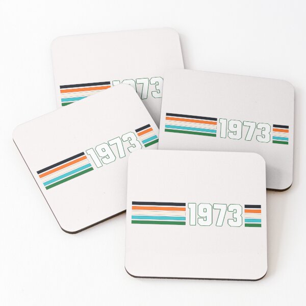 Artikelvorschau, Miami Dolphins – ungeschlagene Saison 1973 – Geburtsjahr – 50. Geburtstag – Fan entworfen und verkauft von AmaXONIC.