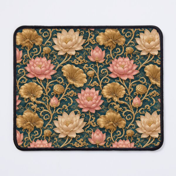 Item preview, Lotus Floral Chinoiserie Pattern designed and sold by Rui Mythic Studio.