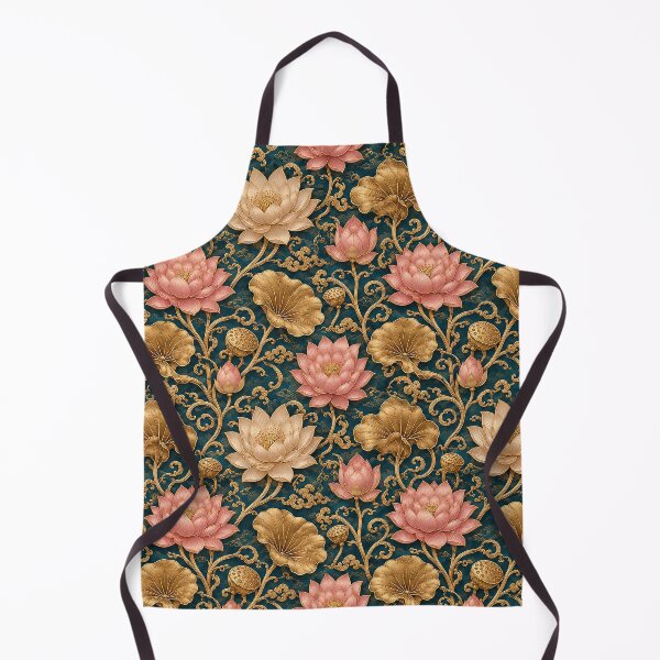 Item preview, Lotus Floral Chinoiserie Pattern designed and sold by Rui Mythic Studio.