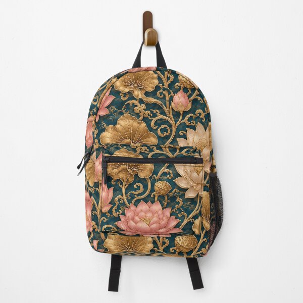 Item preview, Lotus Floral Chinoiserie Pattern designed and sold by Rui Mythic Studio.