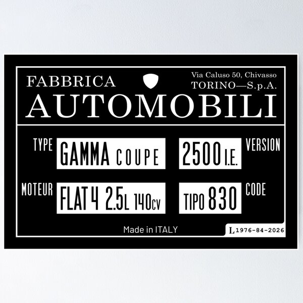 Item preview, TIPO 830 | 2500IE | CINQUANTANNI NERO designed and sold by FB DESIGNS.