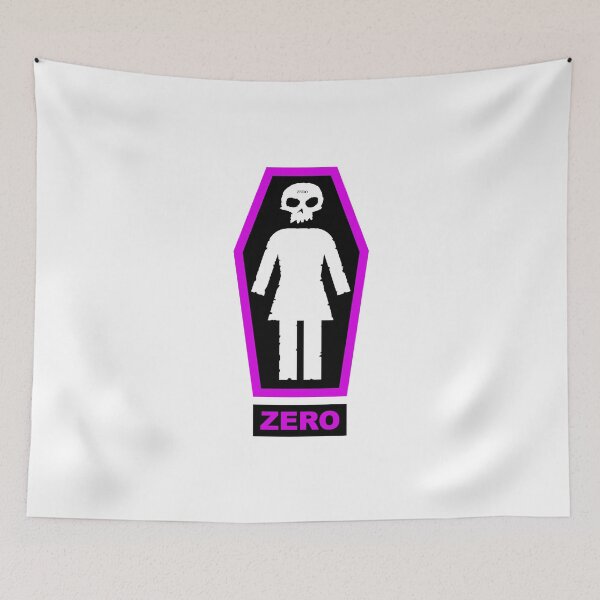 Item preview, Zero skateboards skull X Girl skateboards  parody fan art designed and sold by Paintbase.