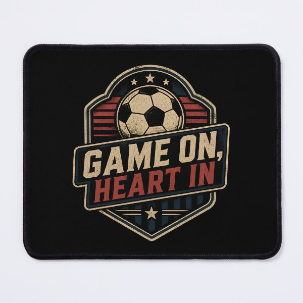 Item preview, Soccer Football Fan Game On Heart In designed and sold by DemureArtsy.