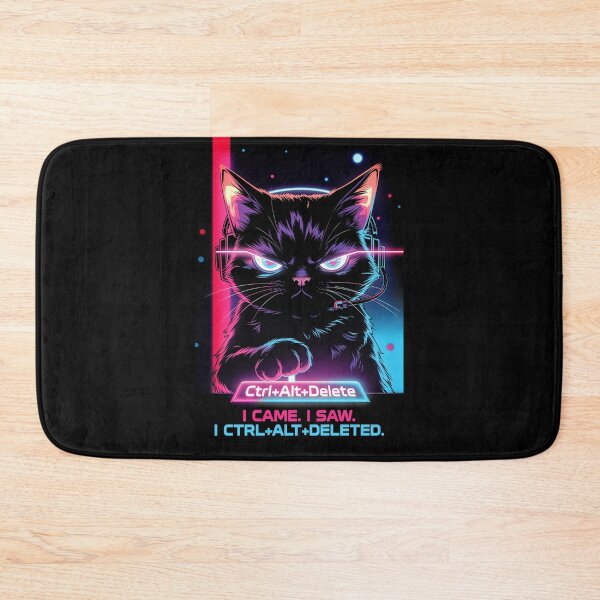 Item preview, I Came I Saw I Ctrl Alt Deleted Funny IT Computer Cat | Tech Geek designed and sold by AmberSkyPhoto.