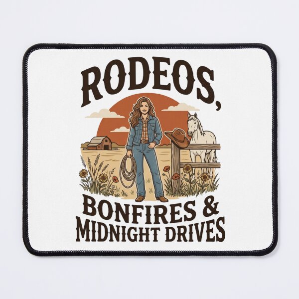 Item preview, Rodeos, Bonfires & Midnight Drives | Western Cowgirl Country Life Shirt designed and sold by Bismillah-Najah.