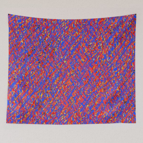 Item preview, Blue Red Abstract Design designed and sold by Fayes4Art.