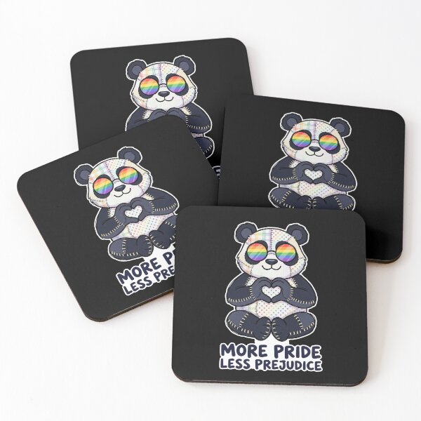 Item preview, More Pride Less Prejudice – Patchwork Panda Pride designed and sold by ArtDzignsZA.
