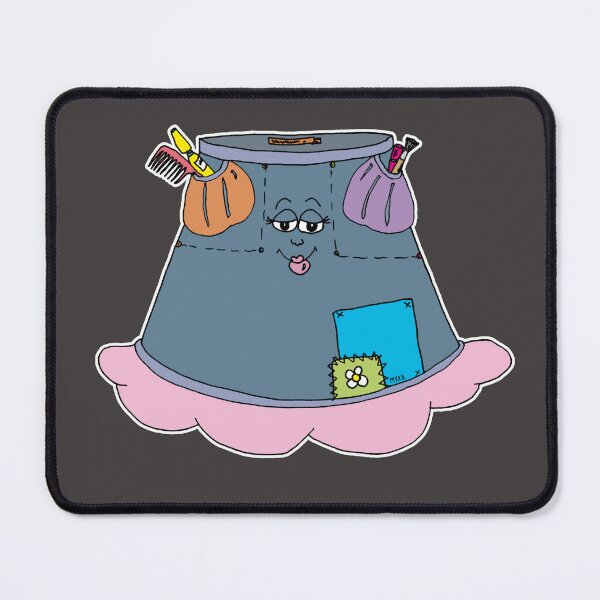 Item preview, Funny Denim Skirt Cartoon | Cute Beauty Makeup Meme designed and sold by MyxaART.