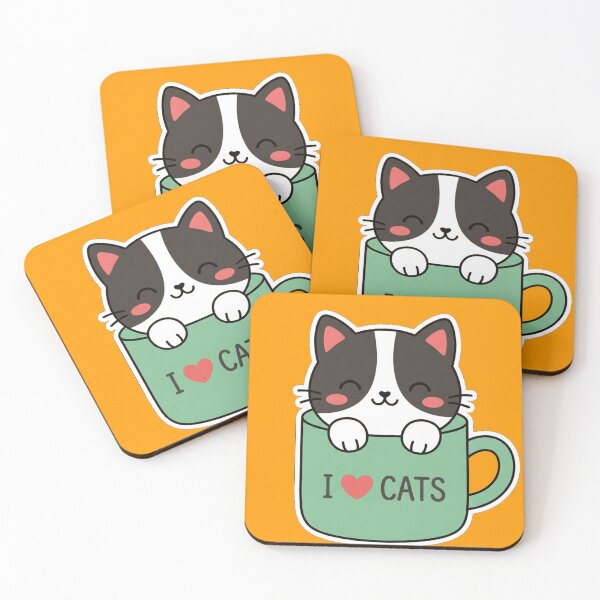 Item preview, I LOVE COFFEE AND CATS designed and sold by BLUESKY11a.
