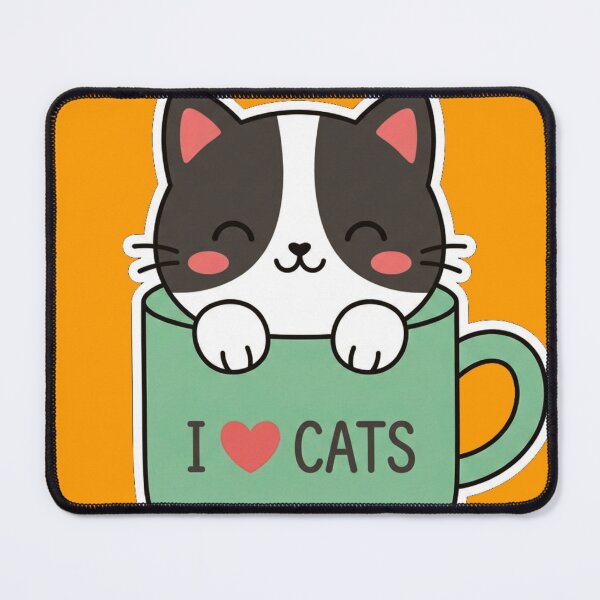 Item preview, I LOVE COFFEE AND CATS designed and sold by BLUESKY11a.
