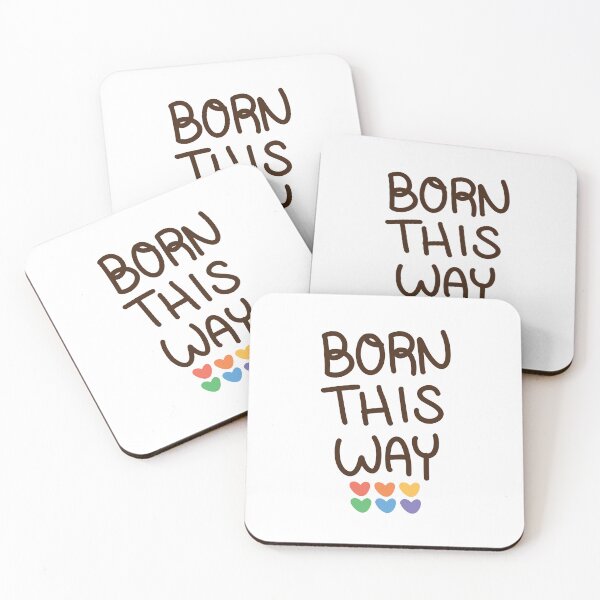 Item preview, Born This Way – Rainbow Hearts Pride designed and sold by ArtDzignsZA.