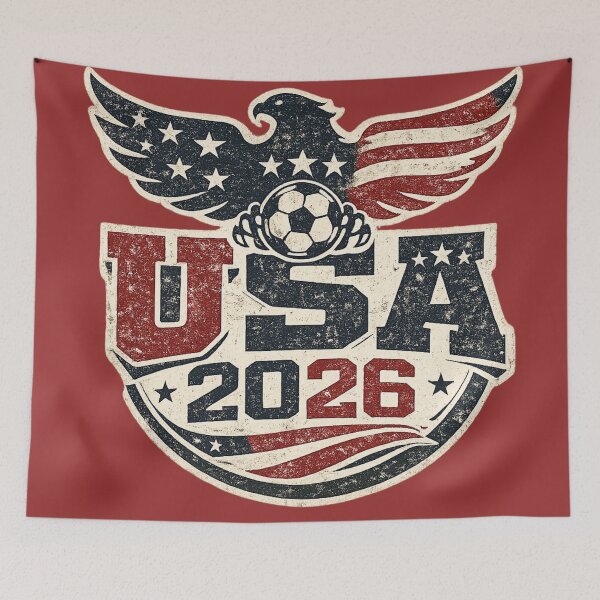 Item preview, USA 2026 Eagle Soccer Patriotic Badge Art – American Football Pride Design | USA Soccer Fan Gift designed and sold by irfanshikh.