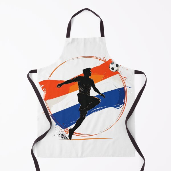 Item preview, Netherlands Soccer Player Art — Holland Football Flag Action Fan Print designed and sold by icemanphotos.