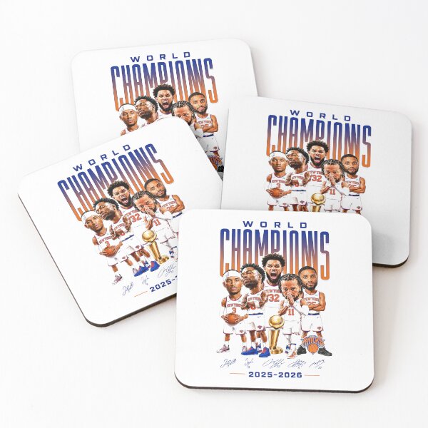 Item preview, New York Knicks players caricature world champions 2026 designed and sold by MBSdesingArt.