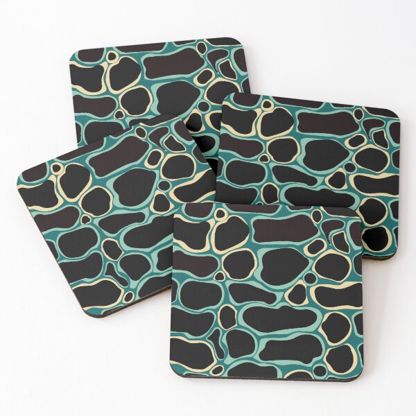 Item preview, Tortoiseshell - Abstract composition in black, light green and beige E5 designed and sold by StefanStudioArt.