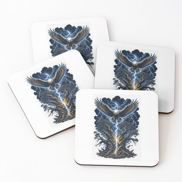 Item preview, Eagle flying in lightning. designed and sold by MaikelAnsip.