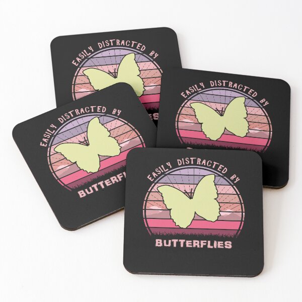 Item preview, Easily Distracted By Butterflies Retro Sunset designed and sold by marke770.