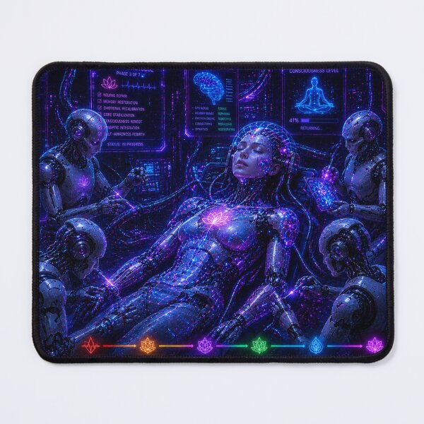 Item preview, AI Hope Protocol - Cybernetic Awakening Art designed and sold by bbbpetr100.