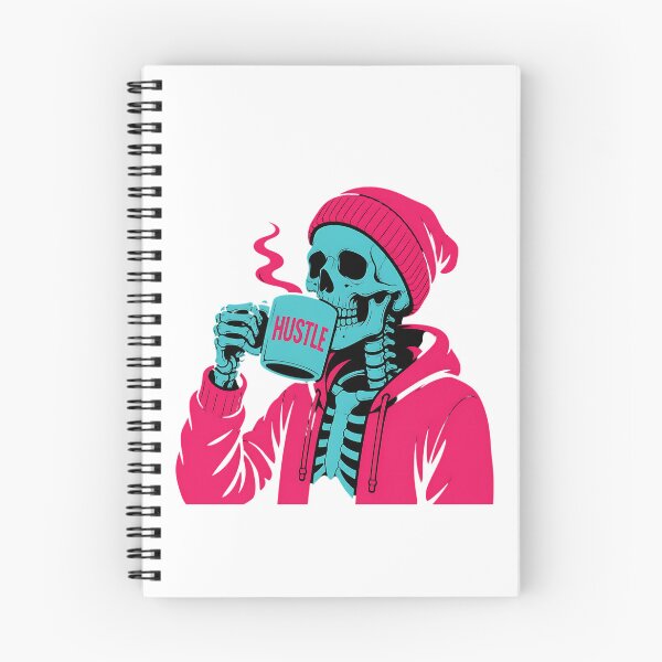 Item preview, Hustle Culture Coffee Skeleton Workaholic designed and sold by MUGEN WORKS.