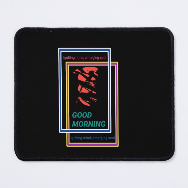 Item preview, Good Morning Abstract Geometric Neon Frame Art designed and sold by Pawar1999.