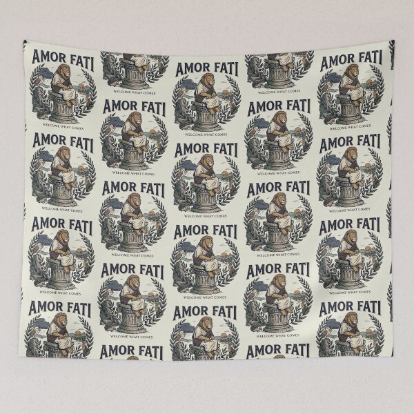 Item preview, Amor Fati – Stoic Lion Philosophy Design designed and sold by Dogandesighn.