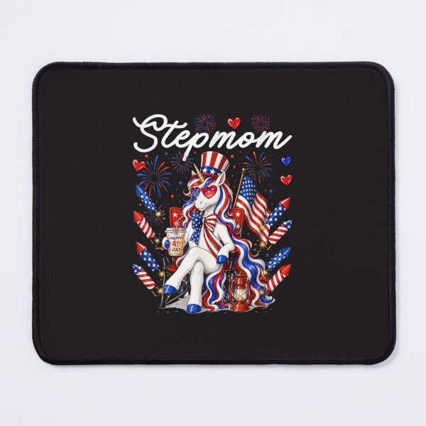 Item preview, Stepmom 4th of July Patriotic Unicorn Funny Independence Day designed and sold by kiralynstration.