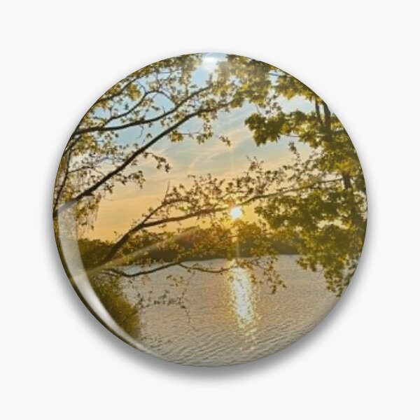 Item preview, Golden Hour Lake View | Sunset Nature Photography designed and sold by ThatSurreyLife.