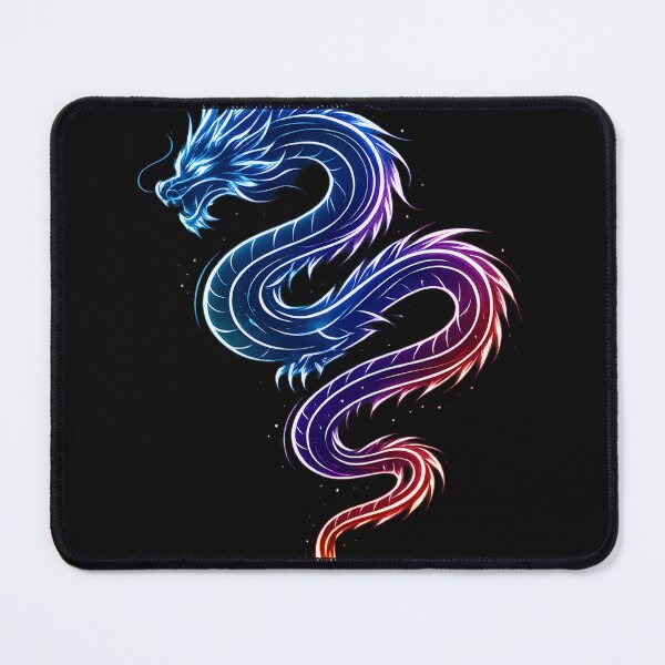 Item preview, Neo Tokyo Light Dragon – Glowing Line Art Serpent designed and sold by Neo Tokio.