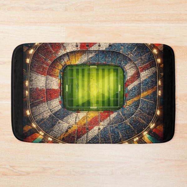 Item preview, World Soccer Stadium Aerial Colorful Nations Art – Football Arena Top View | Soccer Art Print designed and sold by irfanshikh.