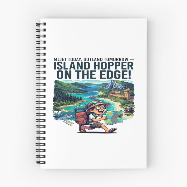 Item preview, Mijet Today, Gotland Tomorrow – Island Hopper on the Edge! | Funny Travel T-Shirt | Adventure Explorer Graphic Tee | Scandinavian Island Travel Design designed and sold by Sushikidsntod.