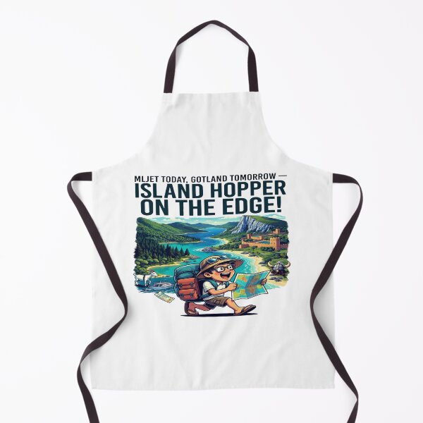 Item preview, Mijet Today, Gotland Tomorrow – Island Hopper on the Edge! | Funny Travel T-Shirt | Adventure Explorer Graphic Tee | Scandinavian Island Travel Design designed and sold by Sushikidsntod.