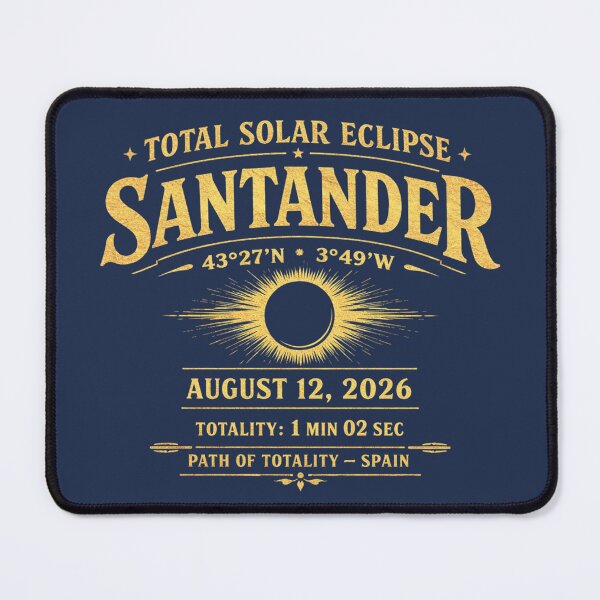 Item preview, Santander Eclipse 2026 Path of Totality Spain designed and sold by CalmCapy Co.