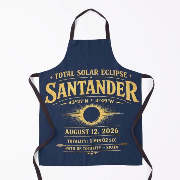 Item preview, Santander Eclipse 2026 Path of Totality Spain designed and sold by CalmCapy Co.