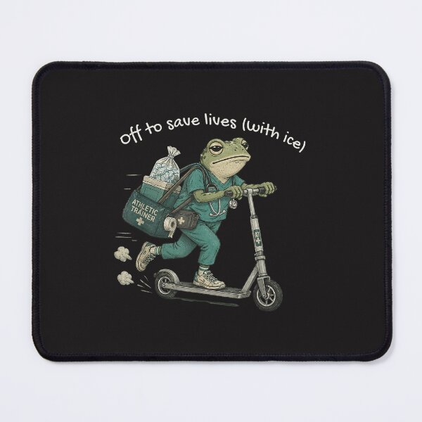 Item preview, Welcome Back To School Nurse Off To Save Lives Funny Frog Nurse designed and sold by kiralynstration.