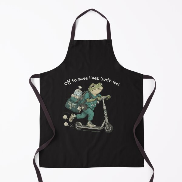 Item preview, Welcome Back To School Nurse Off To Save Lives Funny Frog Nurse designed and sold by kiralynstration.
