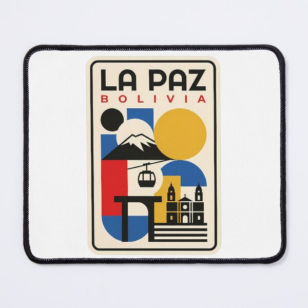 Item preview, Retro La Paz Bolivia Geometric Travel Scene designed and sold by k3rstman1.