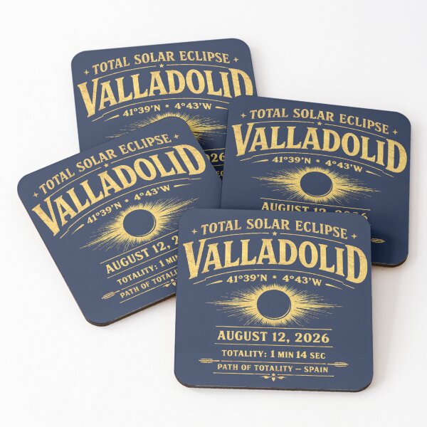Item preview, Valladolid Eclipse 2026 Path of Totality Spain  designed and sold by CalmCapy Co.